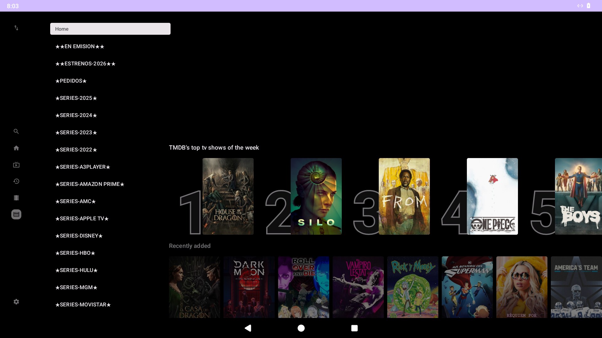 NEXT TV V3 screen 3