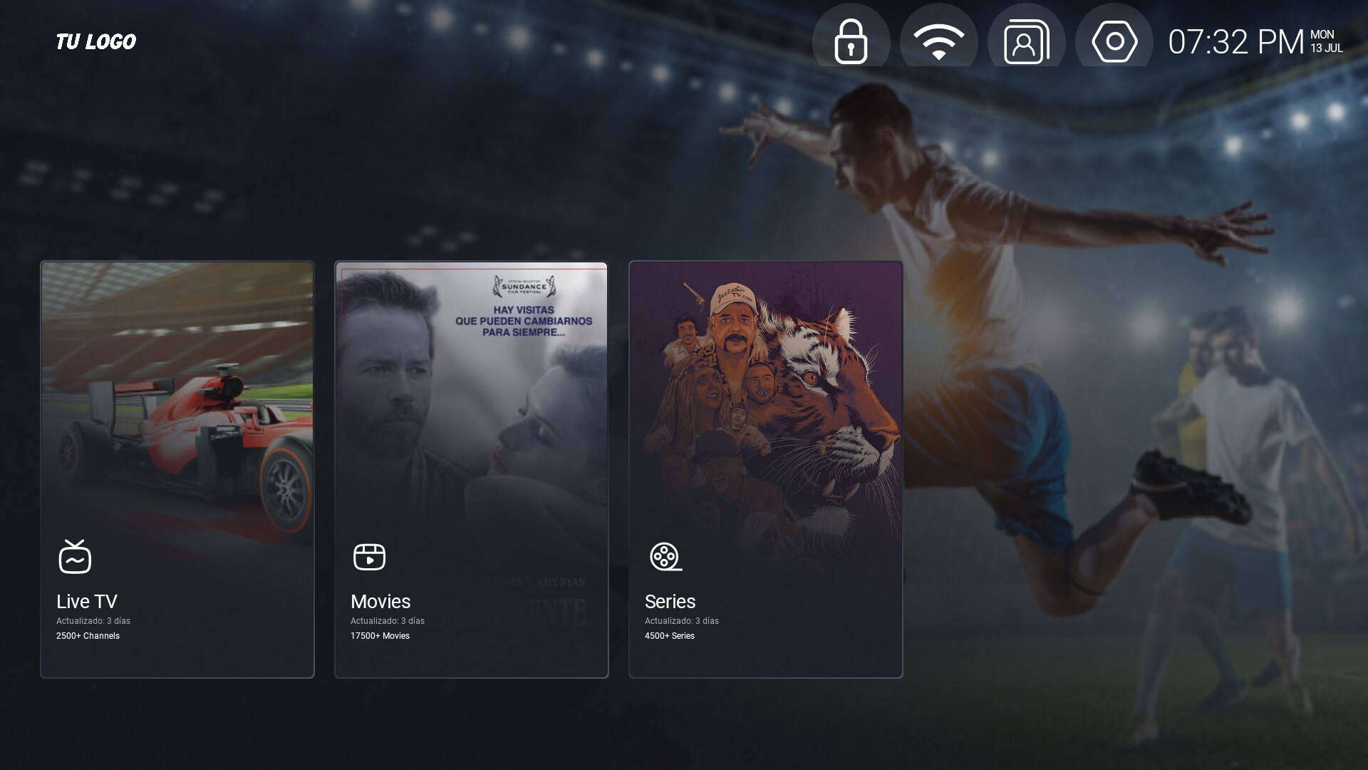 ONE STREAM screen 1