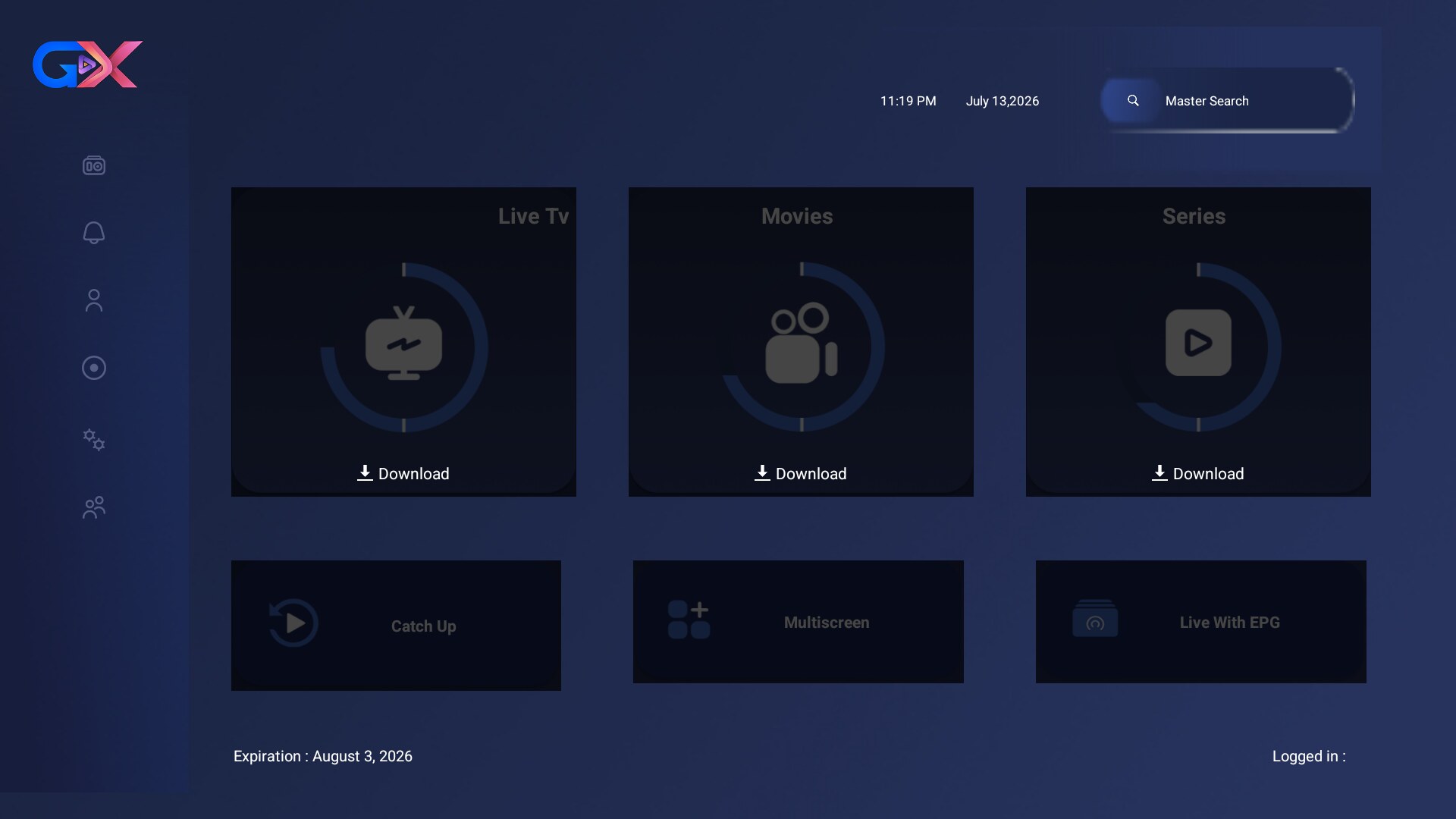 GX MAX interface preview