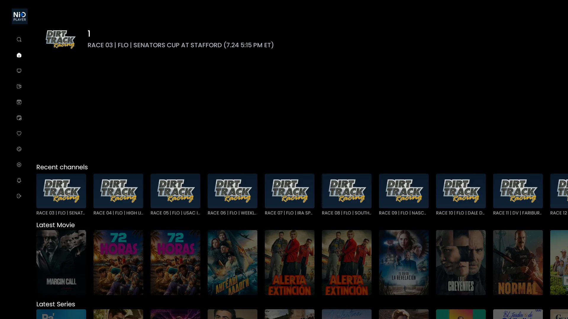 NIO PLAYER screen 1