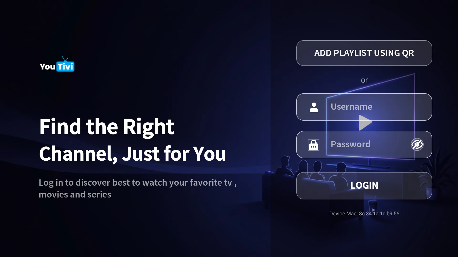YouTivi Ultra 6 Topics 08 login split