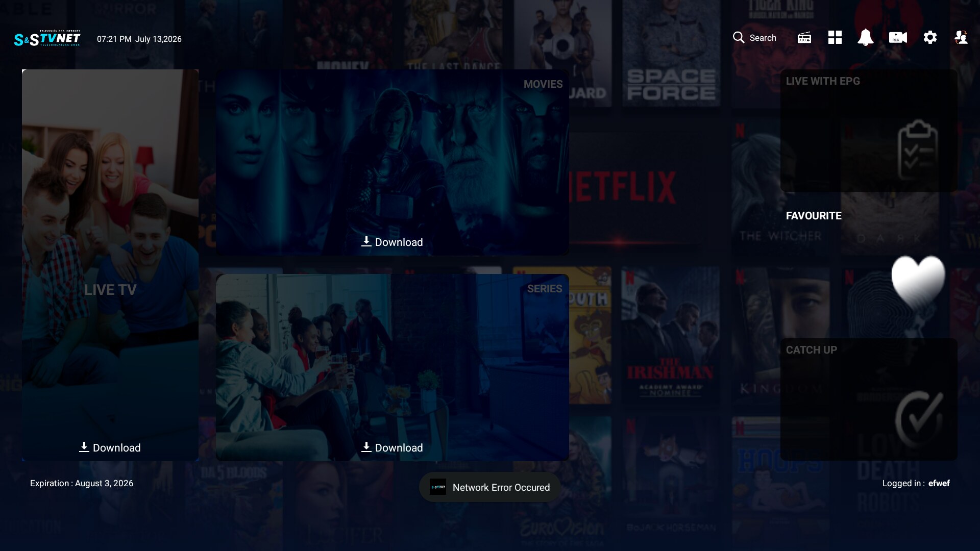 Prime Stream TV screen 1