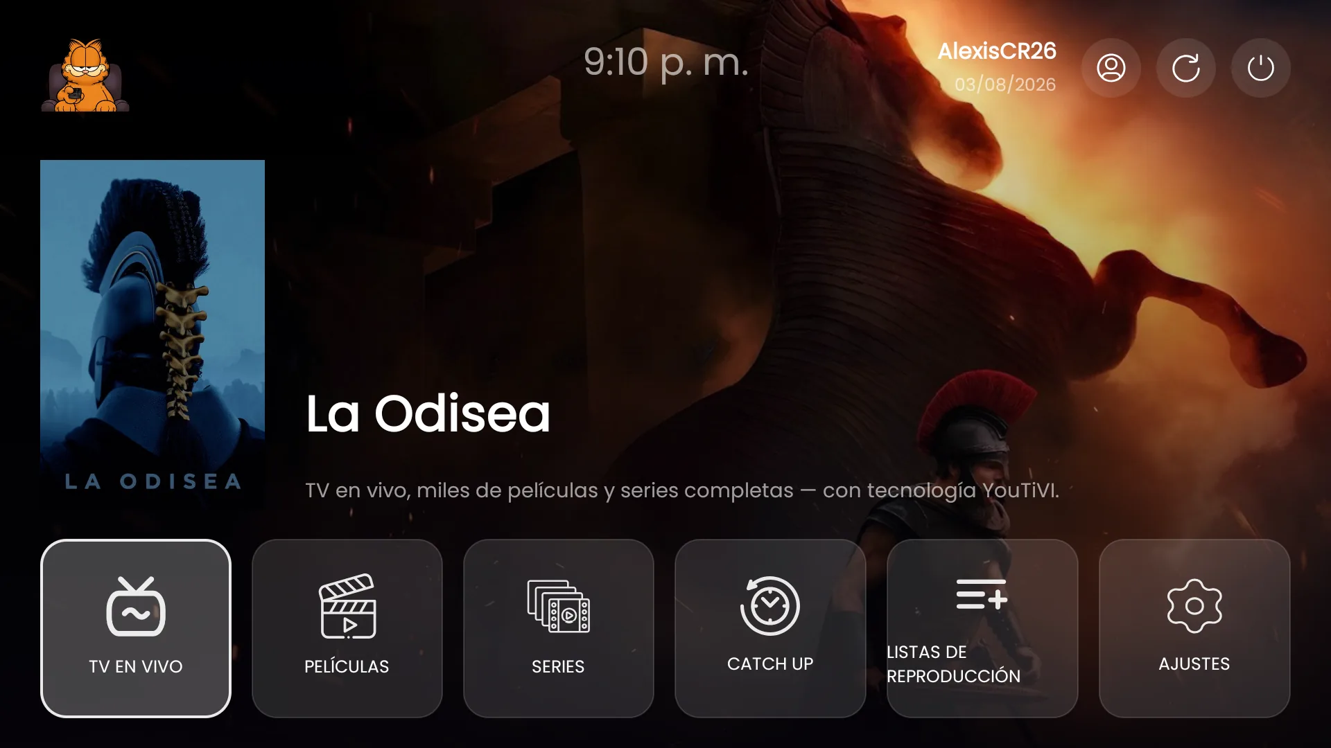 YOUTIVI ULTRA 6 TOPICS interface preview