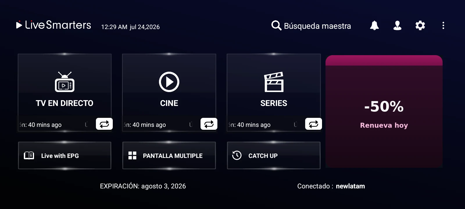 Live Smarters V5 ADS interface preview
