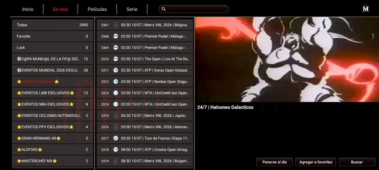 IBO Ultra 4.3 Home Player 07 section livetv