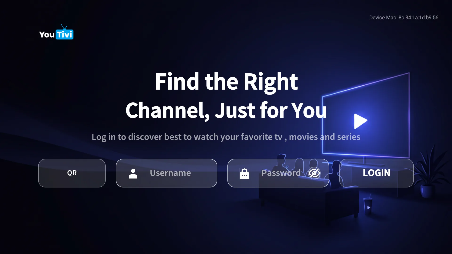 YouTivi Ultra 6 Topics 09 login barra