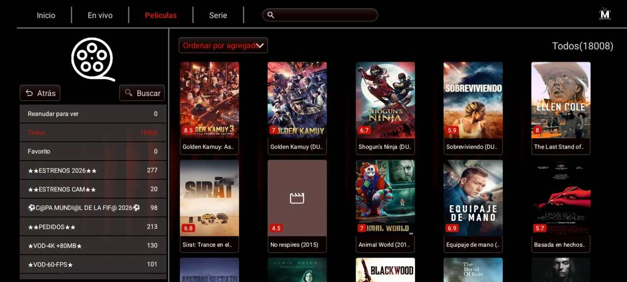 IBO Ultra 4.3 Home Player 08 section movies